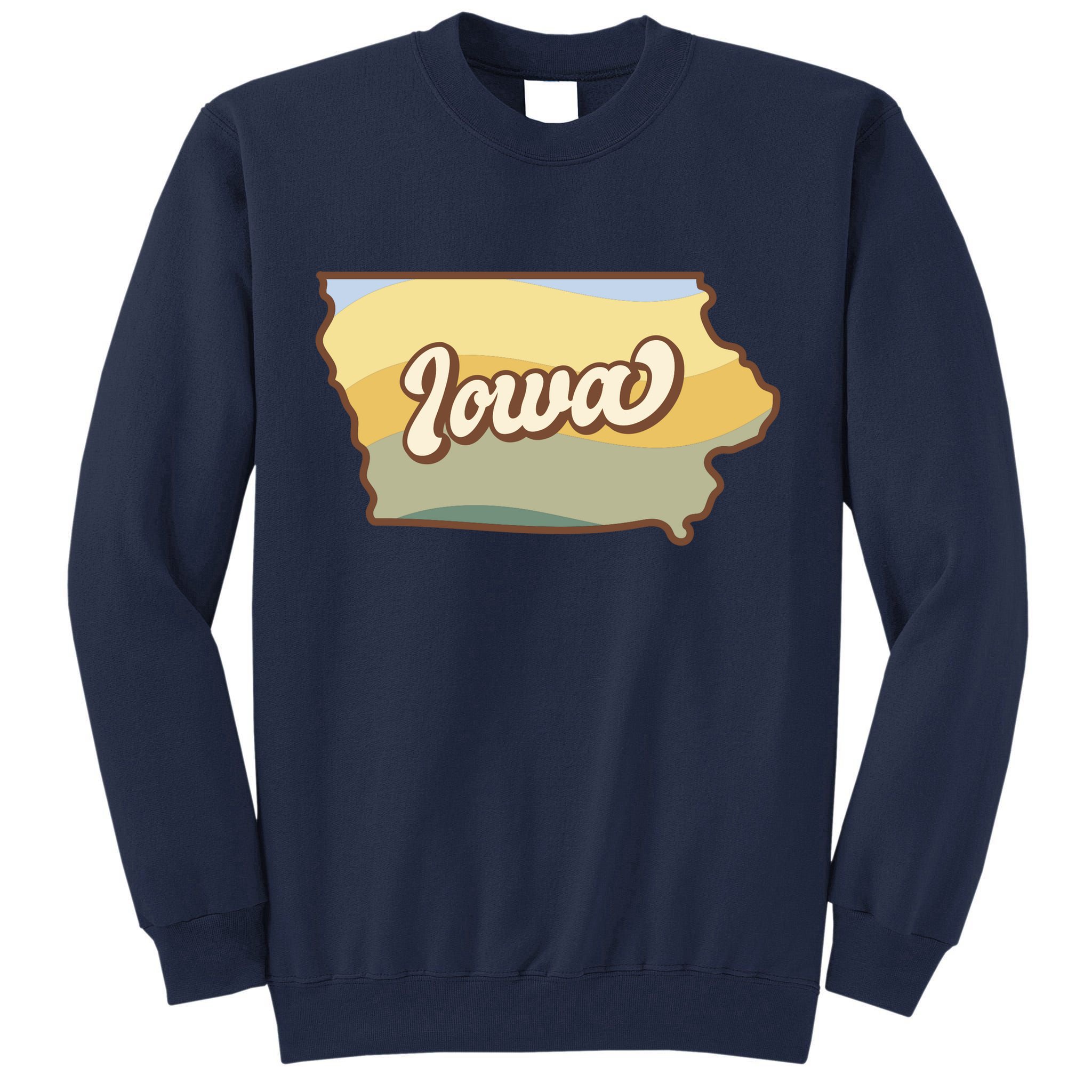 Iowa Retro Sunset Logo Tall Sweatshirt