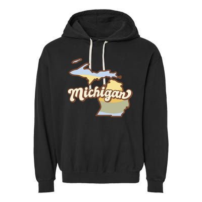 Iowa Retro Sunset Logo Garment-Dyed Fleece Hoodie