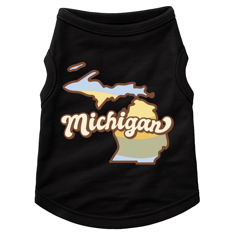 Iowa Retro Sunset Logo Doggie Tank