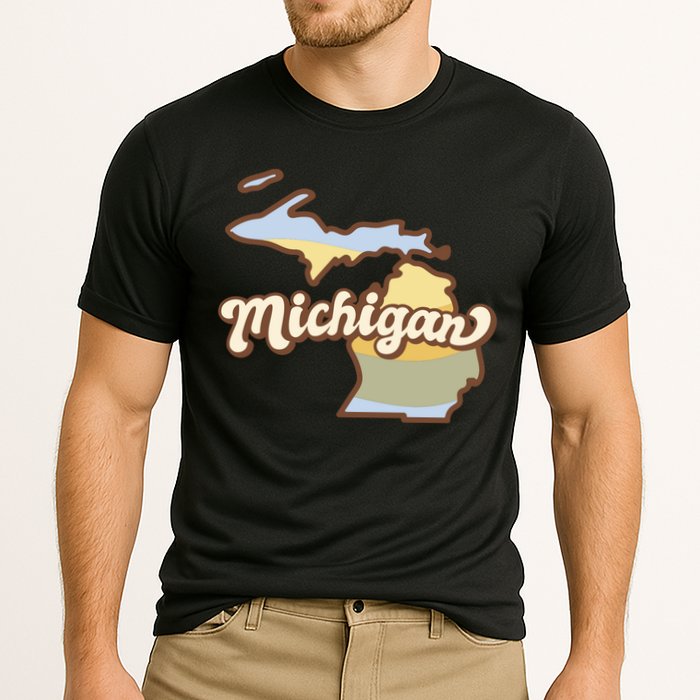 Iowa Retro Sunset Logo Cooling Performance Crew T-Shirt