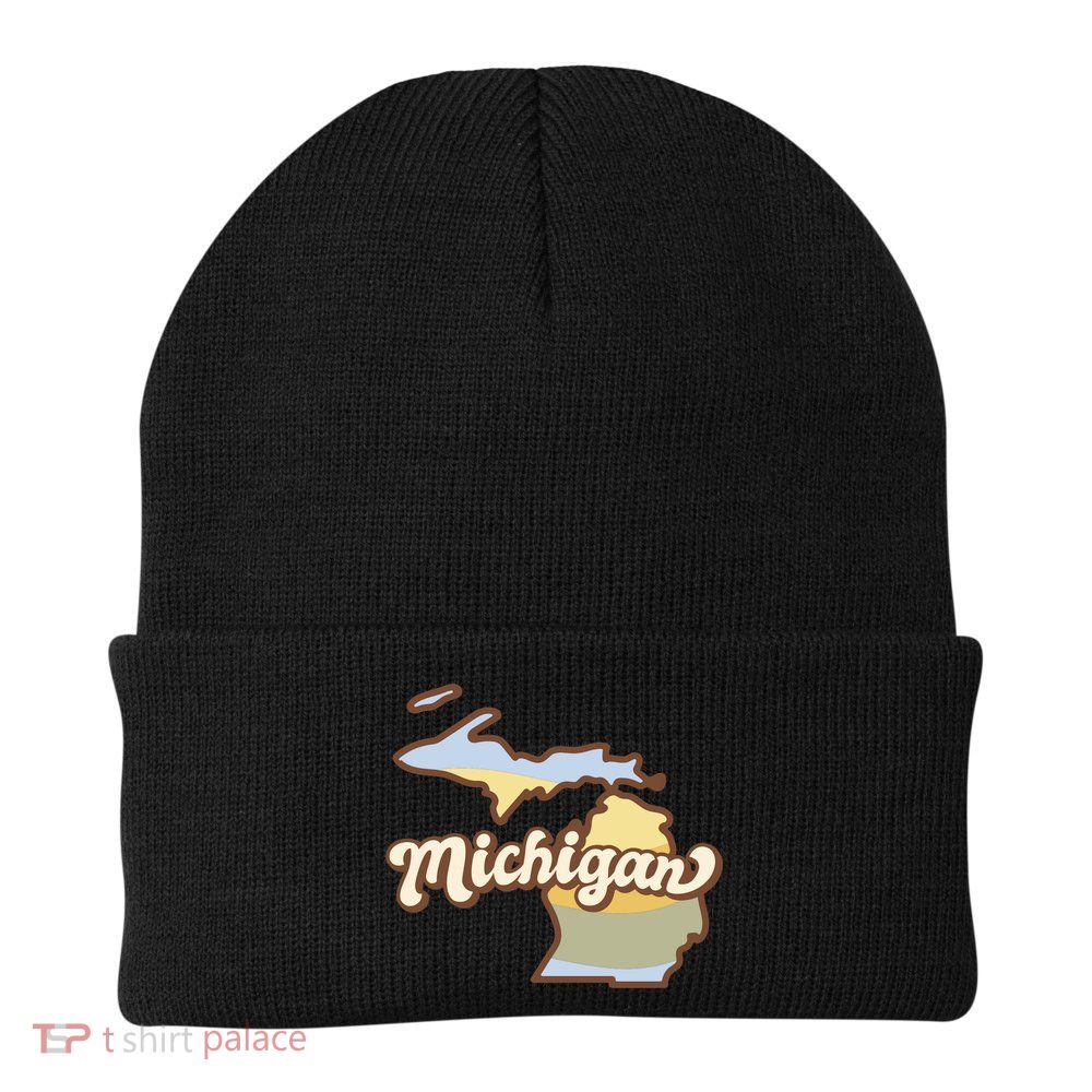 Iowa Retro Sunset Logo Beanie