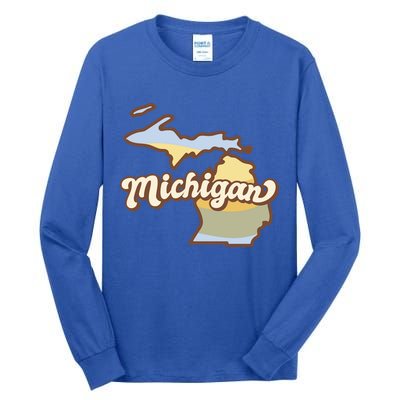 Iowa Retro Sunset Logo Tall Long Sleeve T-Shirt