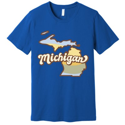 Iowa Retro Sunset Logo Premium T-Shirt