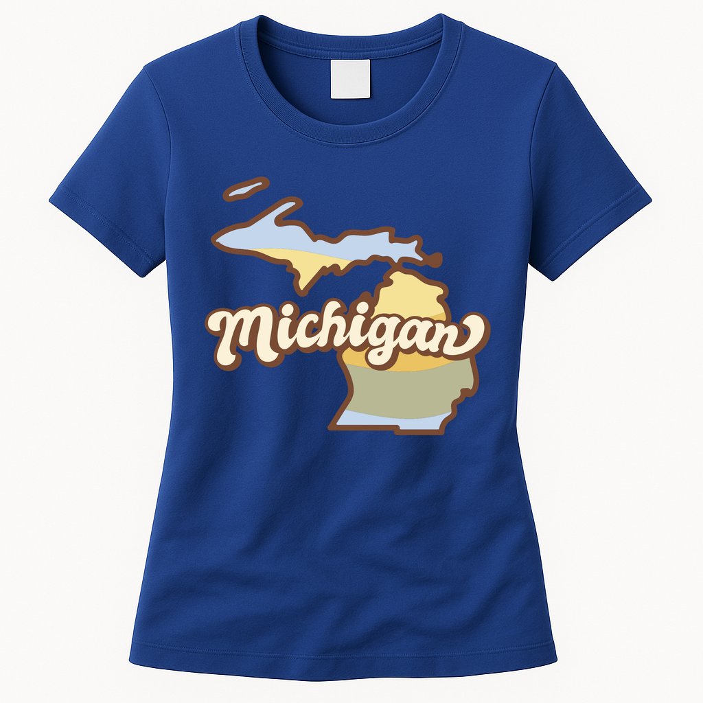 Iowa Retro Sunset Logo Womens T-Shirt