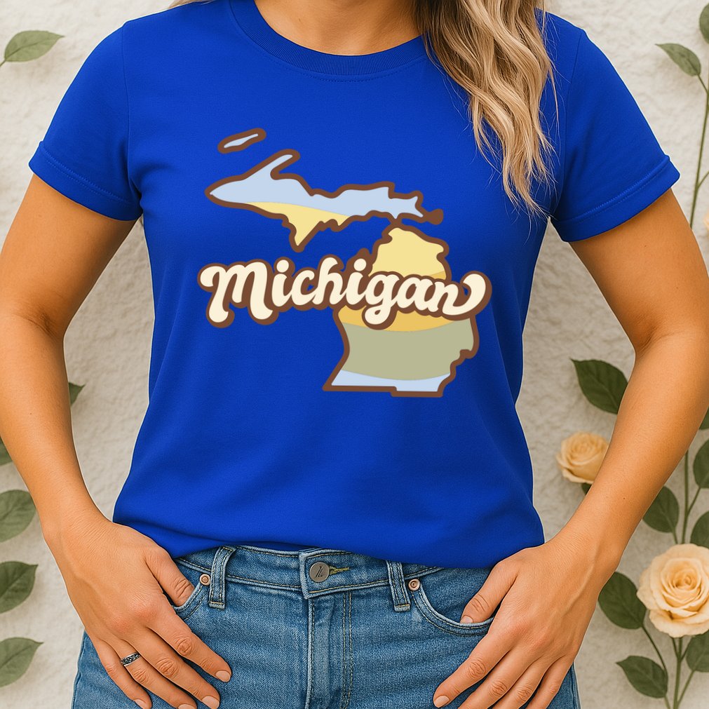 Iowa Retro Sunset Logo Womens T-Shirt