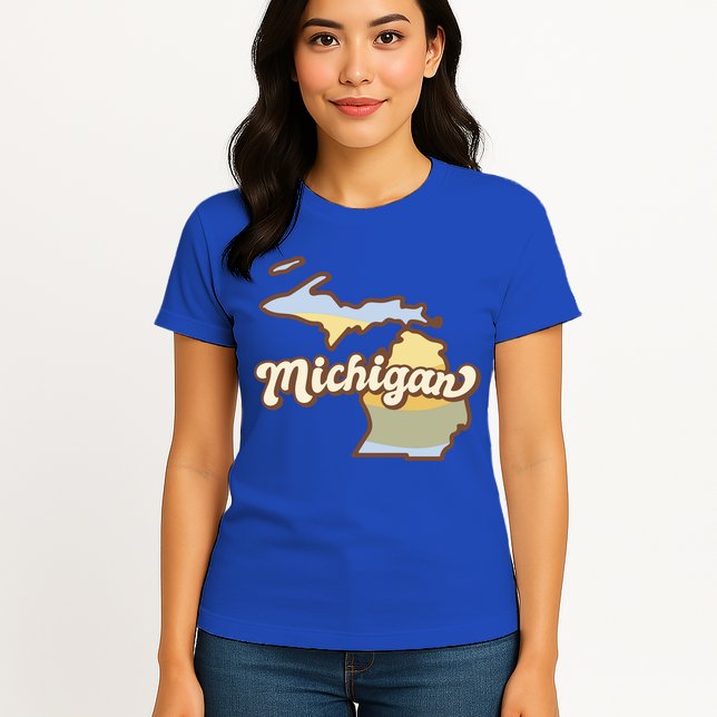 Iowa Retro Sunset Logo Womens T-Shirt