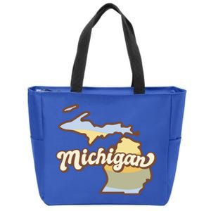 Iowa Retro Sunset Logo Zip Tote Bag