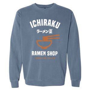 Ichiraku Ramen Shop Gift Hidden Leaf Village Japanese Anime Gift Garment-Dyed Sweatshirt