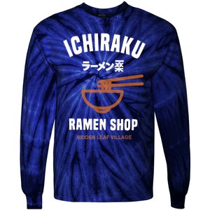 Ichiraku Ramen Shop Gift Hidden Leaf Village Japanese Anime Gift Tie-Dye Long Sleeve Shirt