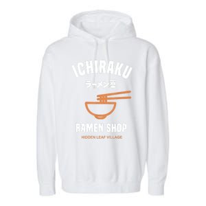 Ichiraku Ramen Shop Gift Hidden Leaf Village Japanese Anime Gift Garment-Dyed Fleece Hoodie