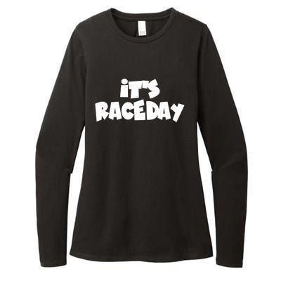 It's Raceday Speedway Racetrack Stock Car Auto Racing Gift Womens CVC Long Sleeve Shirt