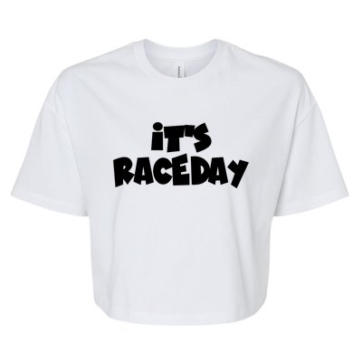 It's Raceday Speedway Racetrack Stock Car Auto Racing Gift Bella+Canvas Jersey Crop Tee