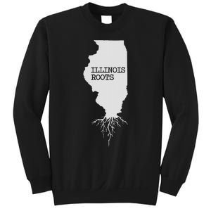 Illinois Roots  State Map Gift Illinois Sweatshirt