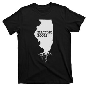 Illinois Roots  State Map Gift Illinois T-Shirt