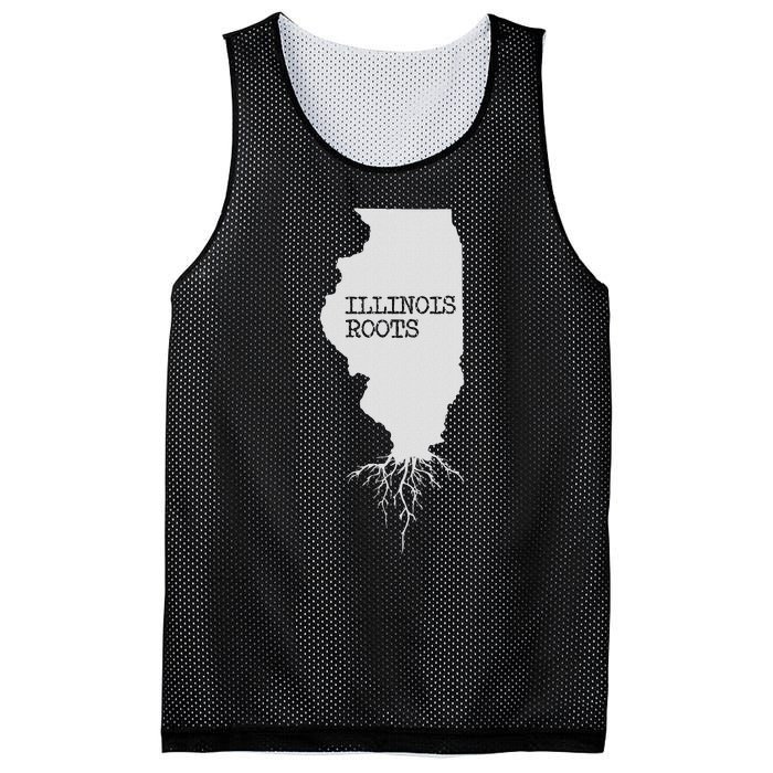 Illinois Roots  State Map Gift Illinois Mesh Reversible Basketball Jersey Tank