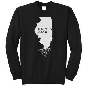 Illinois Roots  State Map Gift Illinois Tall Sweatshirt