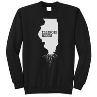 Illinois Roots  State Map Gift Illinois Tall Sweatshirt