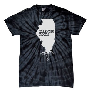 Illinois Roots  State Map Gift Illinois Tie-Dye T-Shirt