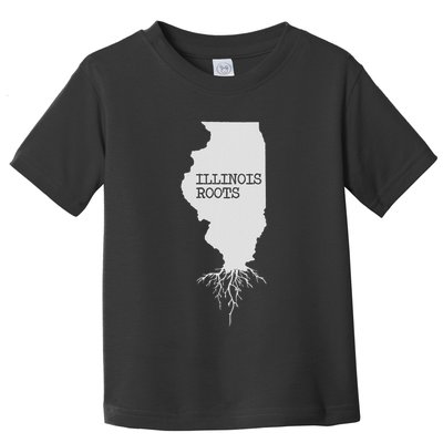 Illinois Roots  State Map Gift Illinois Toddler T-Shirt