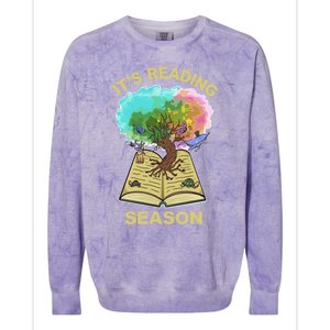 Its Reading Season Summer Reading Teacher All Together Now Meaningful Gift Colorblast Crewneck Sweatshirt