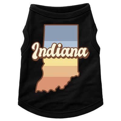 Indiana Retro Sunset Logo Doggie Tank