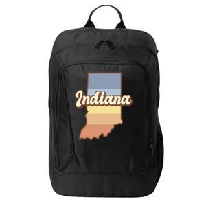 Indiana Retro Sunset Logo City Backpack