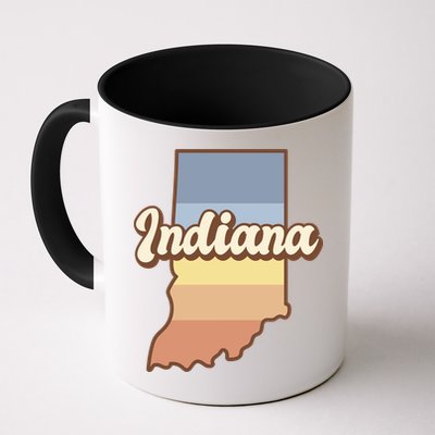 Indiana Retro Sunset Logo Mug