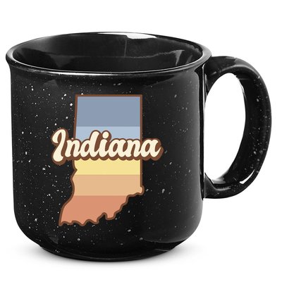 Indiana Retro Sunset Logo 15oz Campfire Ceramic Mug