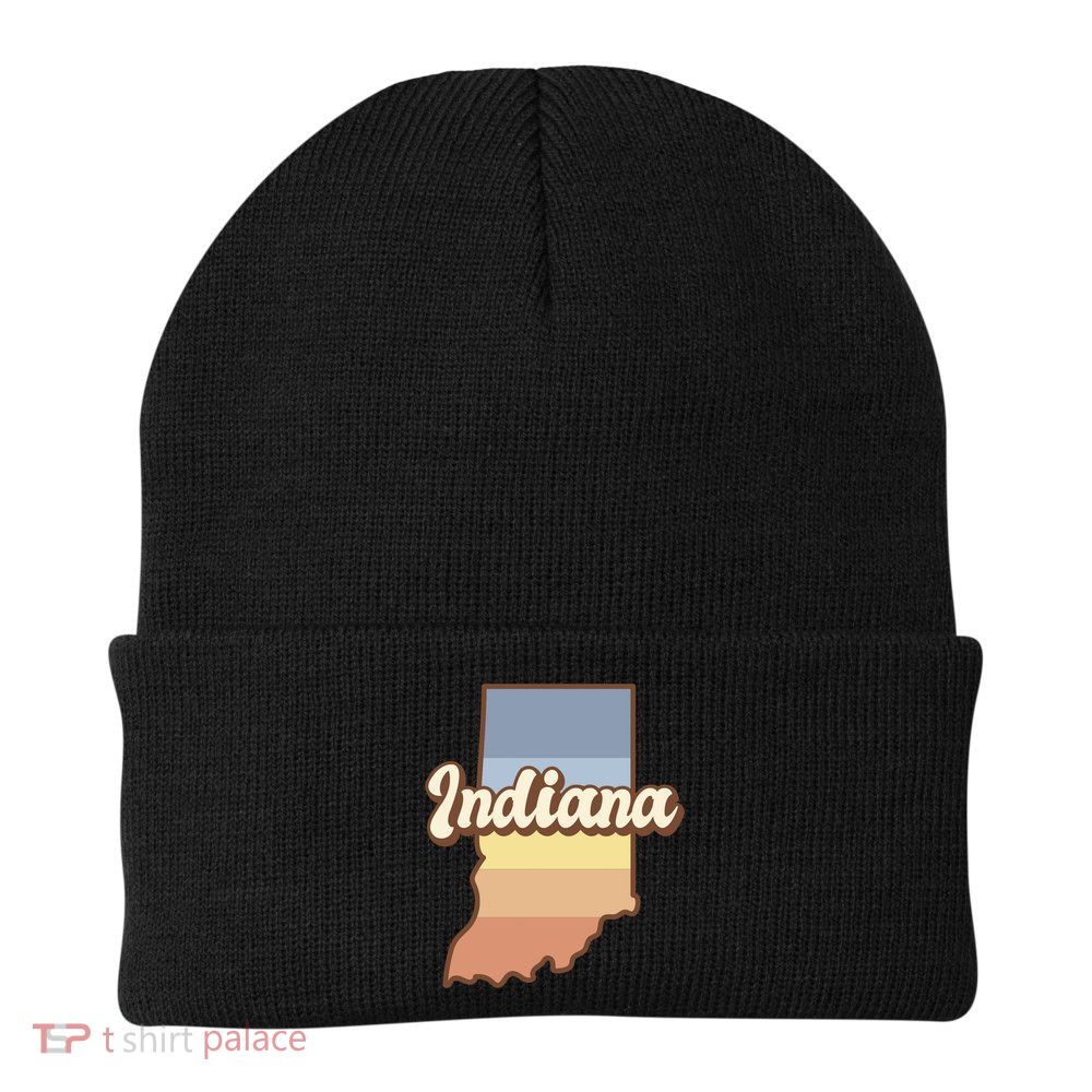 Indiana Retro Sunset Logo Beanie