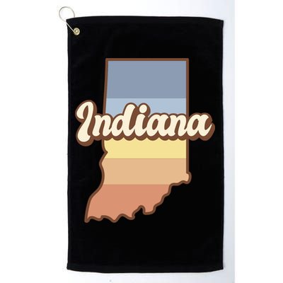 Indiana Retro Sunset Logo Golf Towel