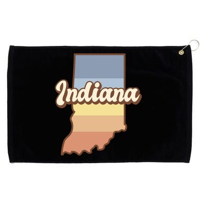 Indiana Retro Sunset Logo Grommeted Golf Towel