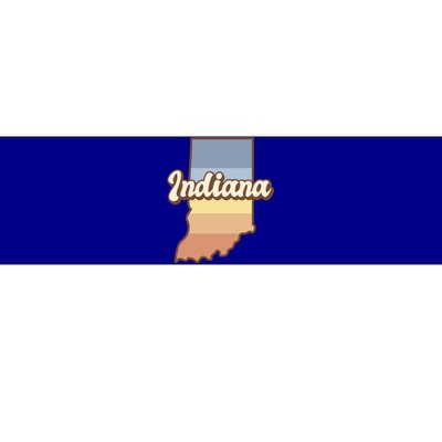 Indiana Retro Sunset Logo Bumper Sticker