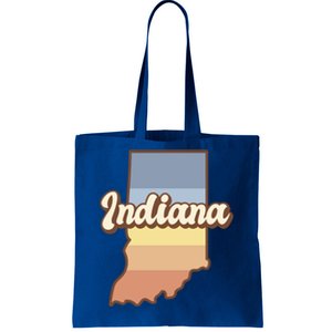 Indiana Retro Sunset Logo Tote Bag