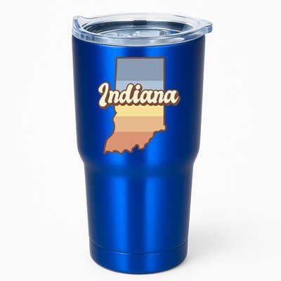 Indiana Retro Sunset Logo Tumbler