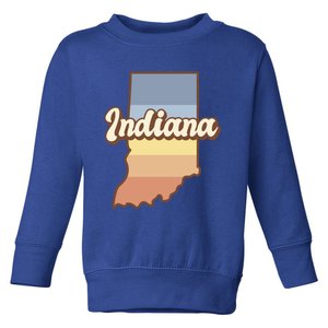 Indiana Retro Sunset Logo Toddler Sweatshirt