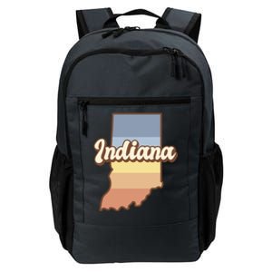 Indiana Retro Sunset Logo Daily Commute Backpack