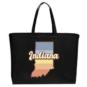 Indiana Retro Sunset Logo Cotton Canvas Jumbo Tote