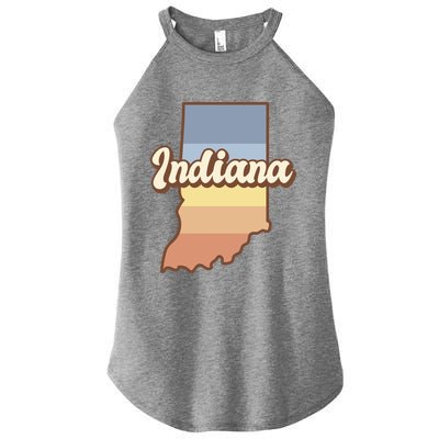 Indiana Retro Sunset Logo Women’s Perfect Tri Rocker Tank