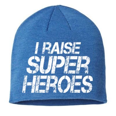 I Raise Super Heroes Proud Super Mom Super Dad Cute Gift Sustainable Beanie