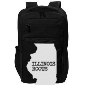 Illinois Roots  State Map Gift Illinois Impact Tech Backpack