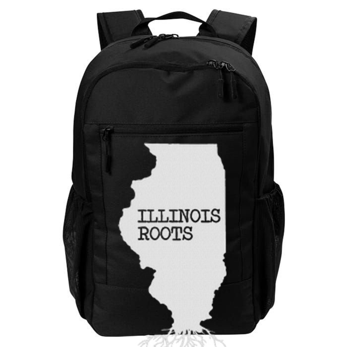 Illinois Roots  State Map Gift Illinois Daily Commute Backpack