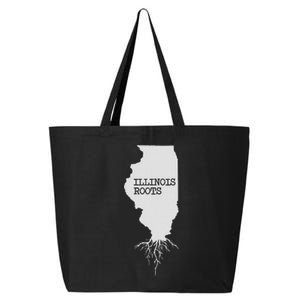 Illinois Roots  State Map Gift Illinois 25L Jumbo Tote