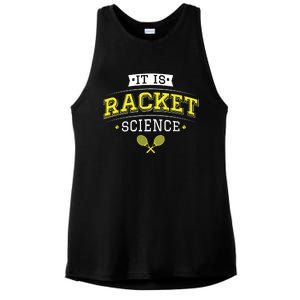 Its Racket Science Funny Tennis Lover Coach Ladies PosiCharge Tri-Blend Wicking Tank