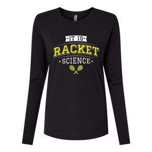 Its Racket Science Funny Tennis Lover Coach Womens Cotton Relaxed Long Sleeve T-Shirt