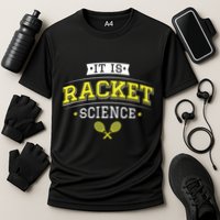 Its Racket Science Funny Tennis Lover Coach Cooling Performance Crew T-Shirt