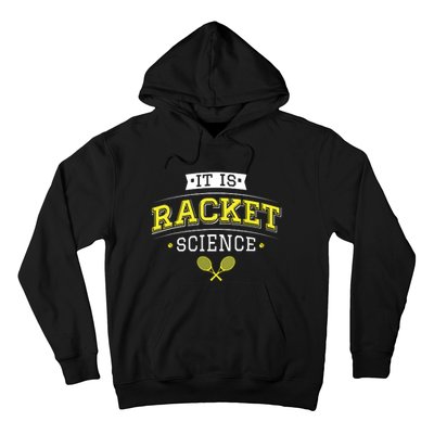 Its Racket Science Funny Tennis Lover Coach Hoodie