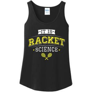 Its Racket Science Funny Tennis Lover Coach Ladies Essential Tank