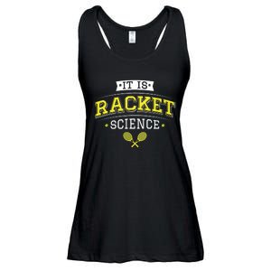 Its Racket Science Funny Tennis Lover Coach Ladies Essential Flowy Tank