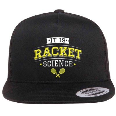 Its Racket Science Funny Tennis Lover Coach Flatbill Hat