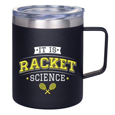 Its Racket Science Funny Tennis Lover Coach 12oz Stainless Steel Coffee Mug